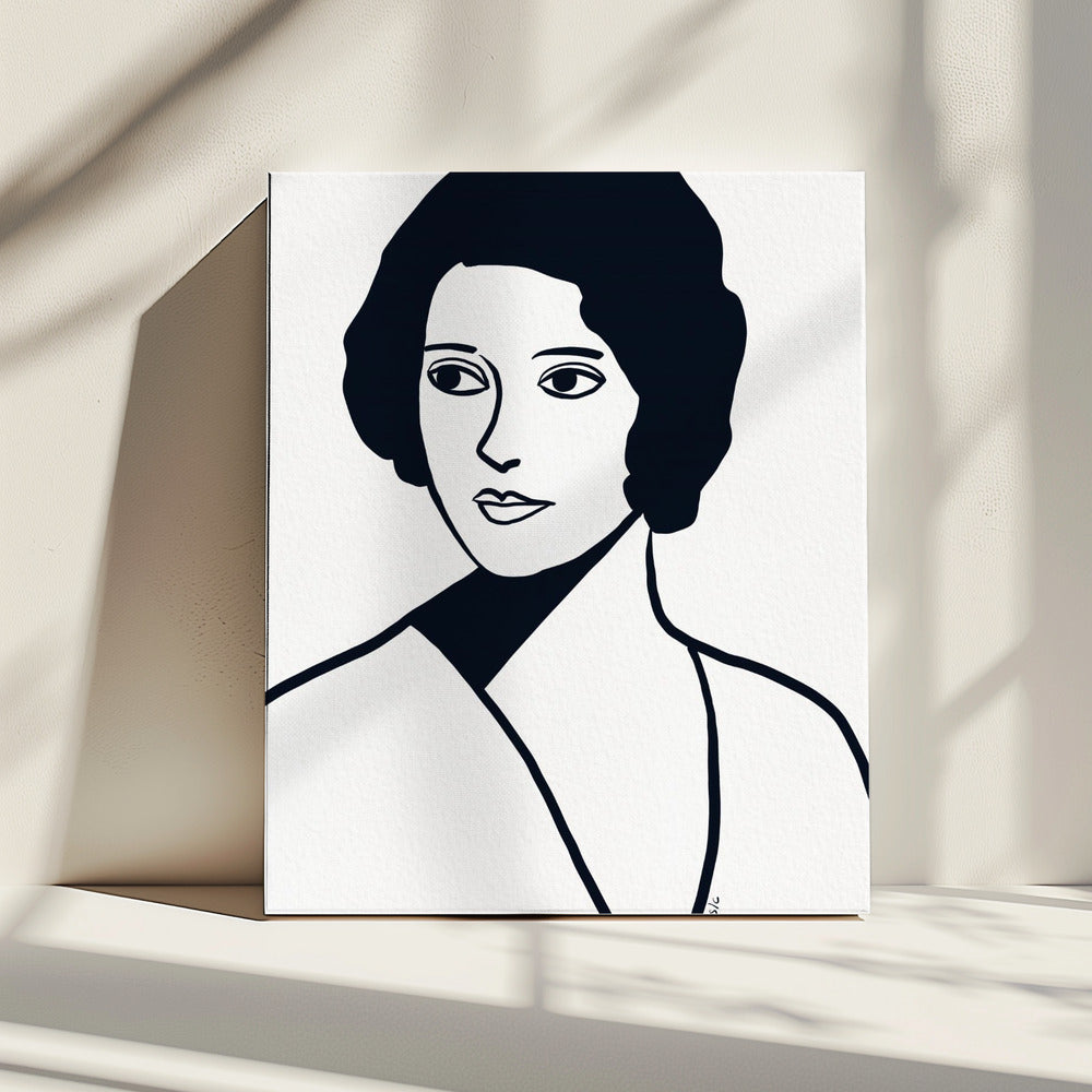 Vintage vrouw | Canvas