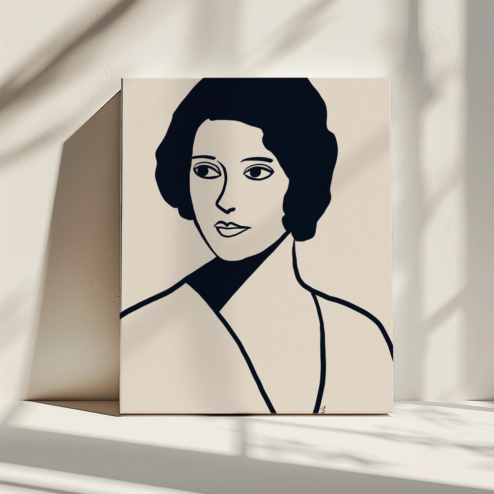 Vintage vrouw | Canvas