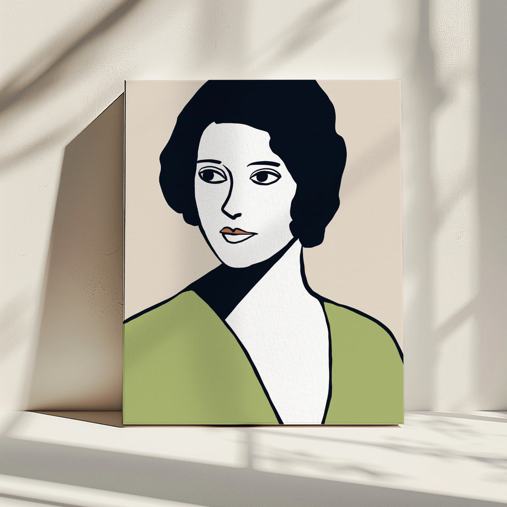 Vintage vrouw | Canvas