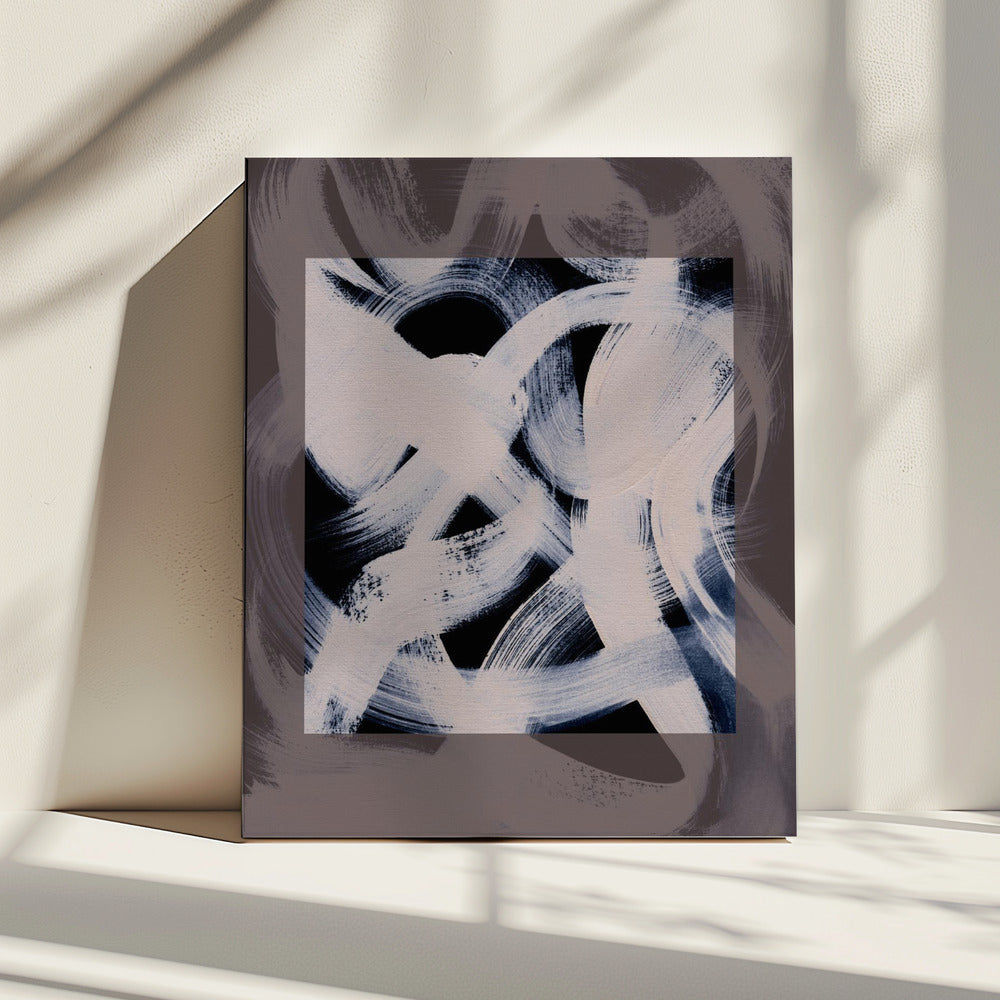 Abstracte penseelstreken 164X | Canvas