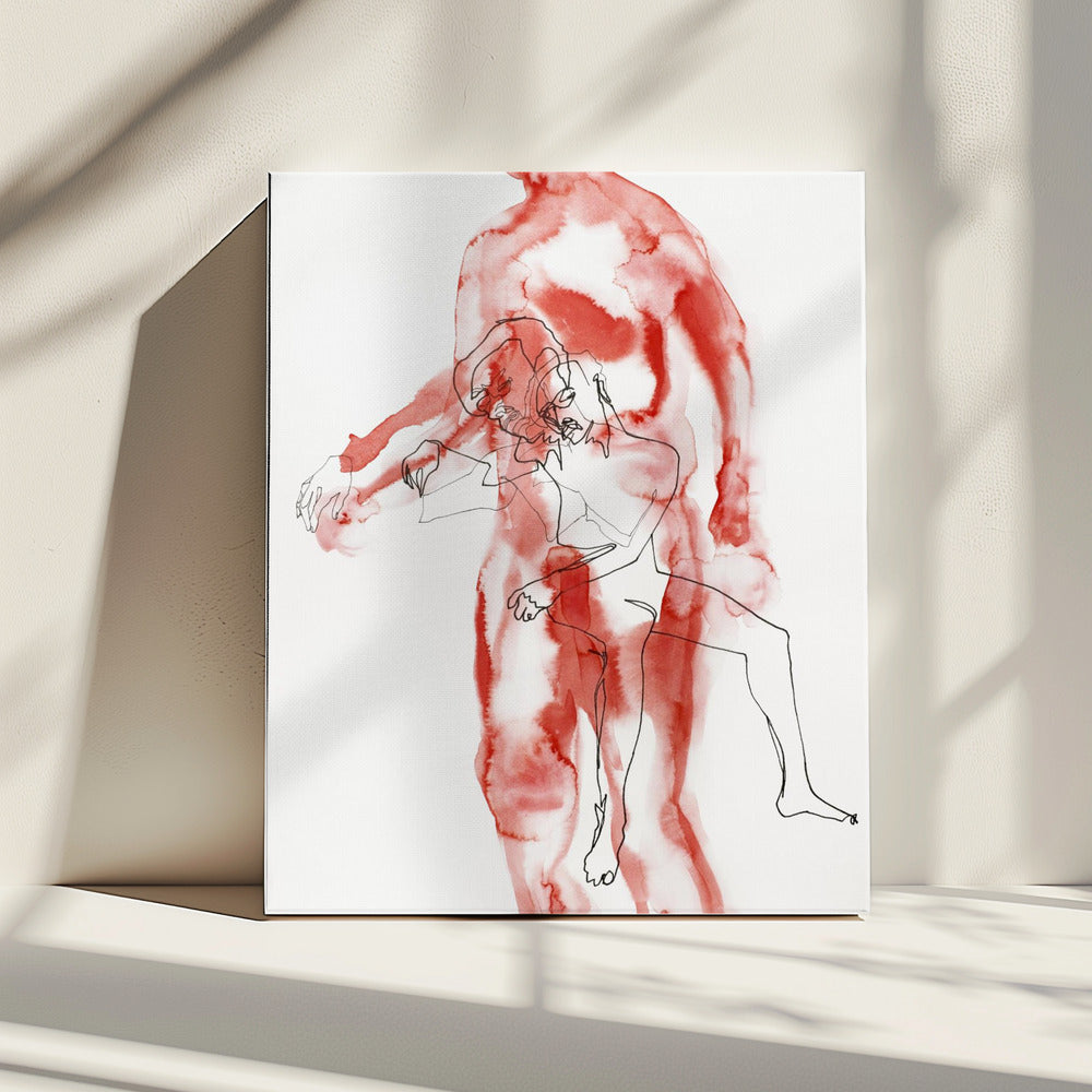 Mannelijke figuurstudie (slaapwandelaar) | Canvas
