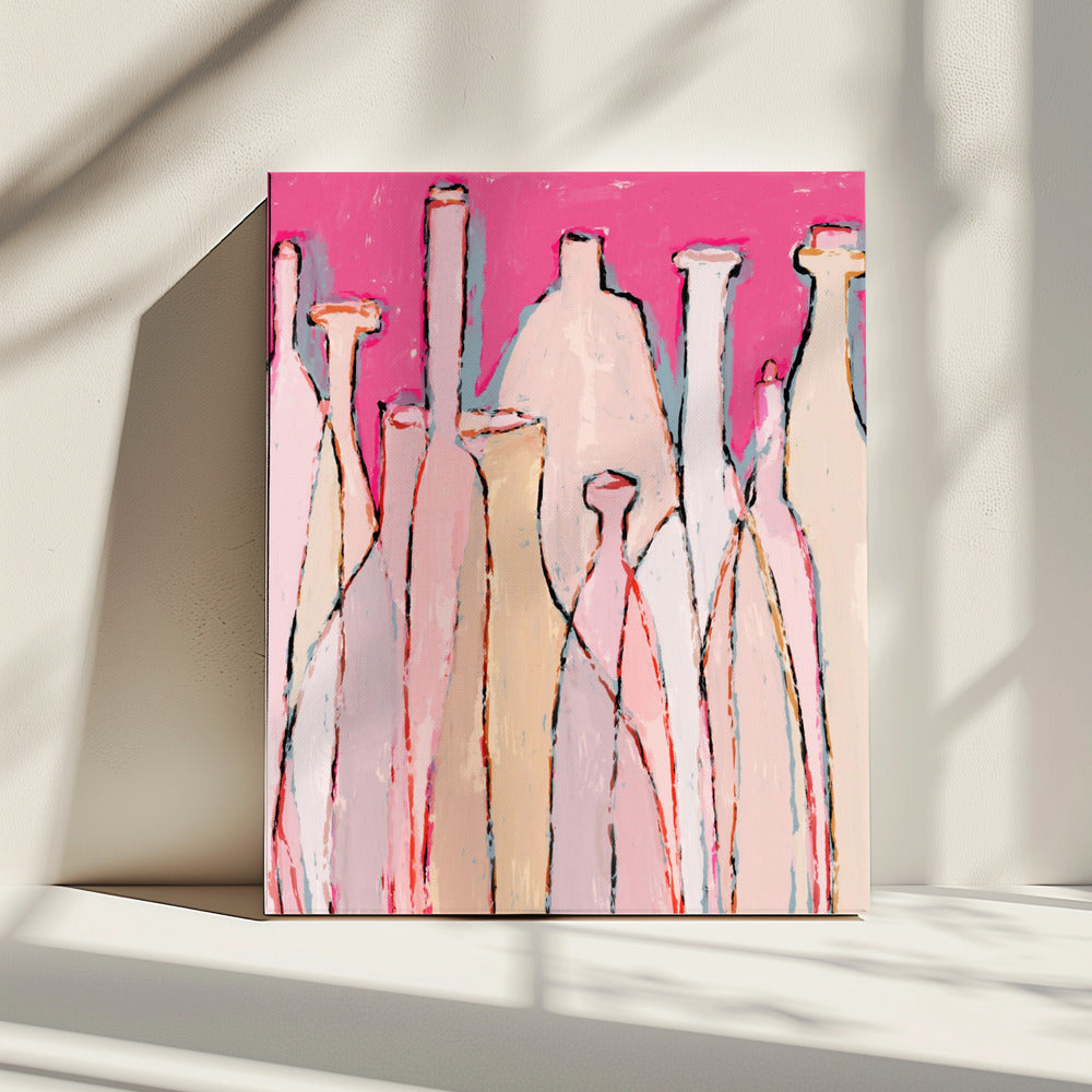 Flessensilhouetten | Canvas