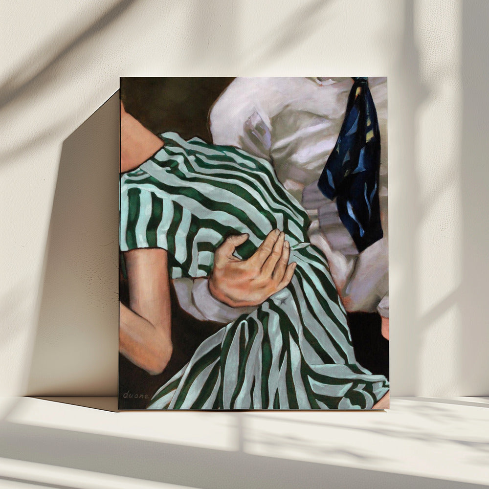 Gestreepte schommel | Canvas