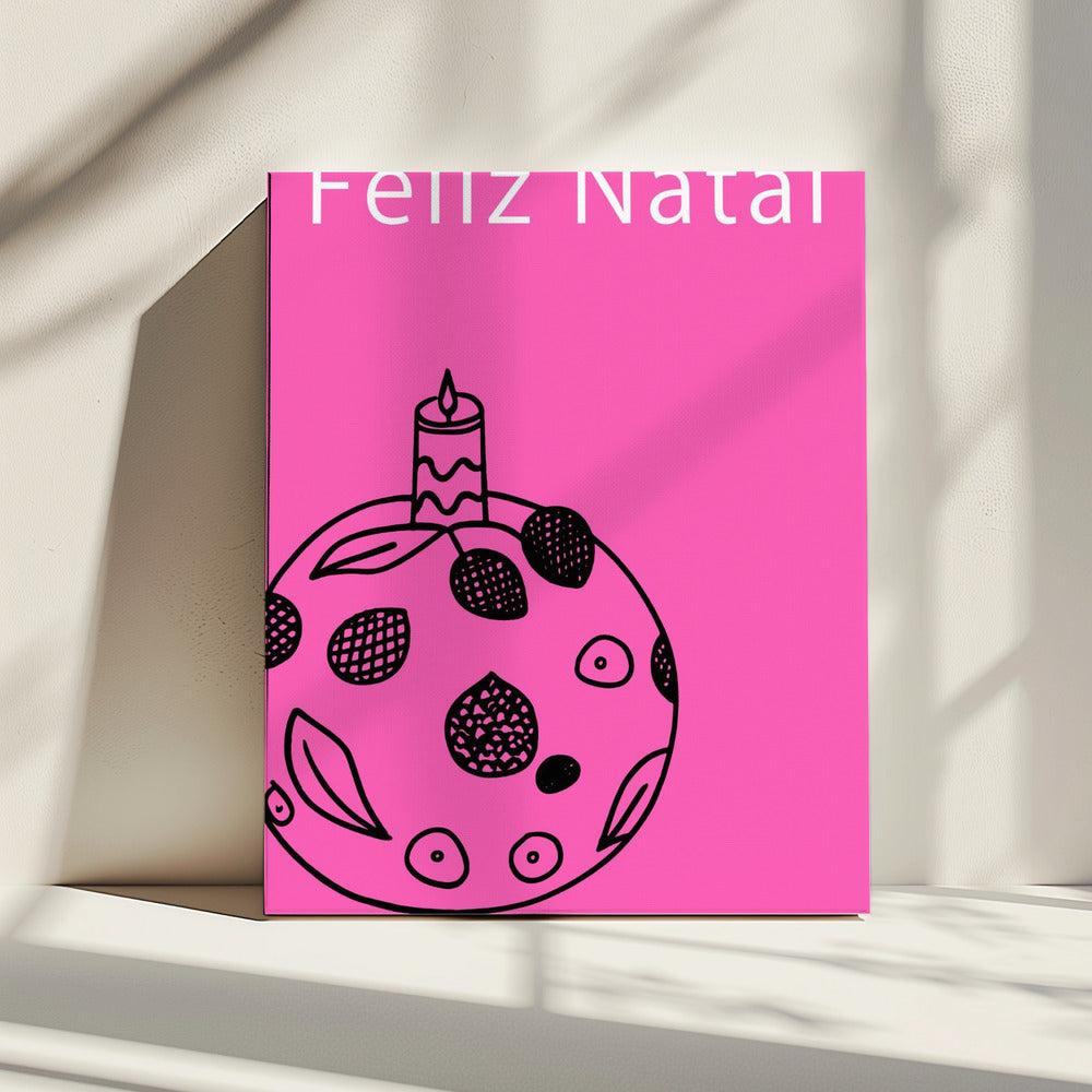 Strikken en kerstballen: Feliz Natal Kerstmis | Canvas