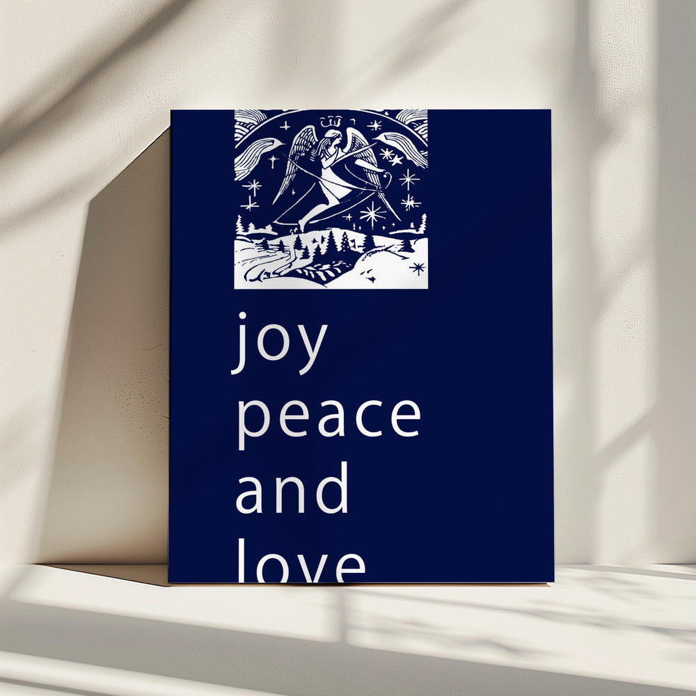 Bows and Baubles: Joy Peace and Love Christmas | Canvas