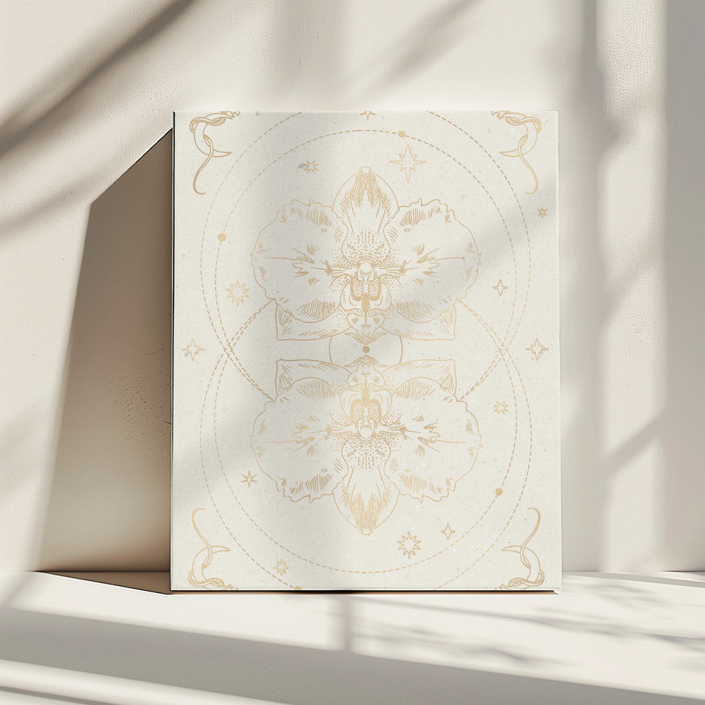 De mystieke orchidee | Canvas