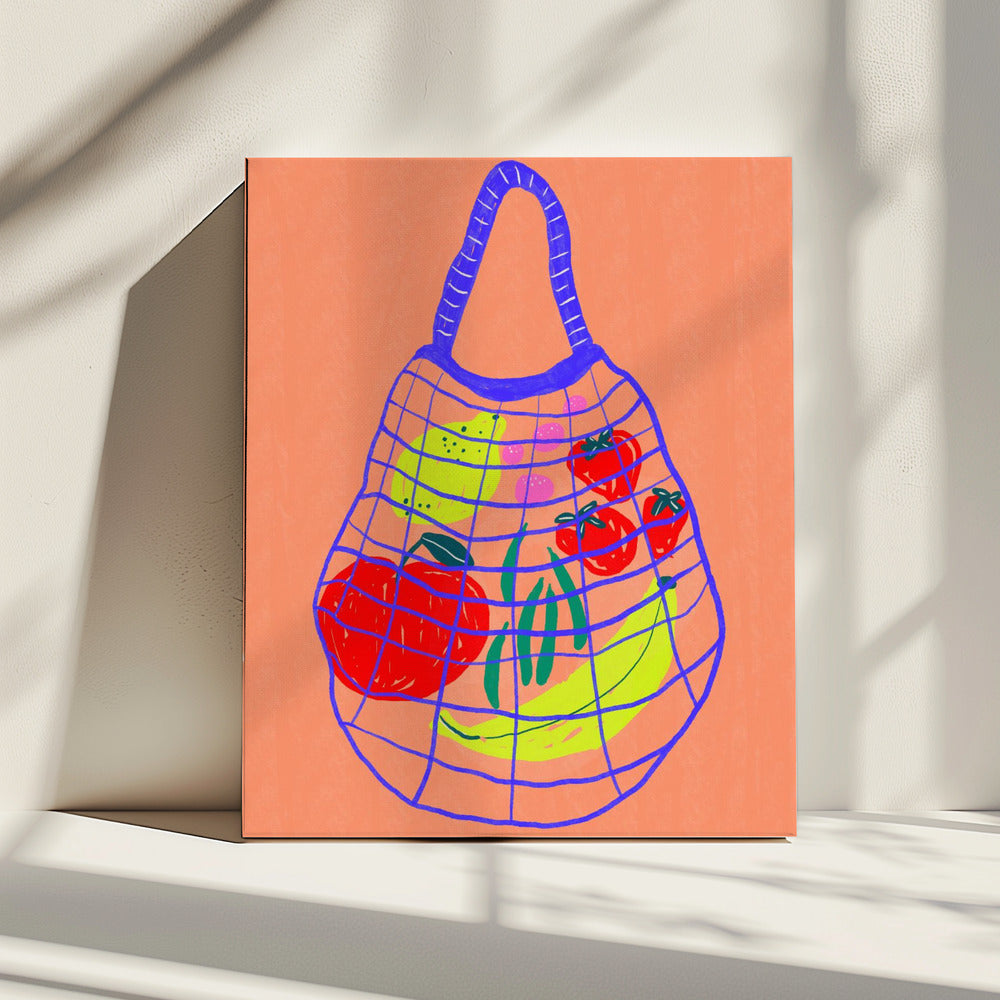 Boodschappentas Bruin | Canvas