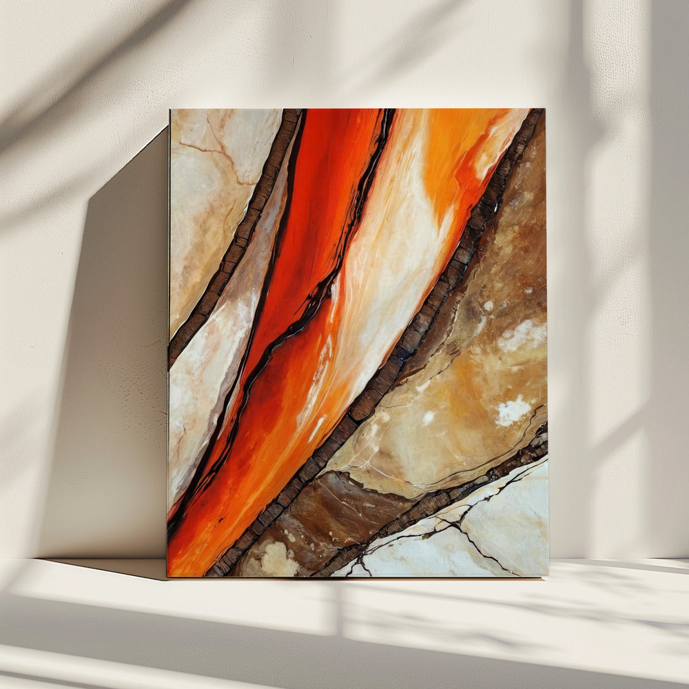 Vurige Canyon Veins | Canvas