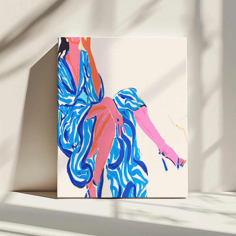 Portret Vrouw in gewaad | Canvas