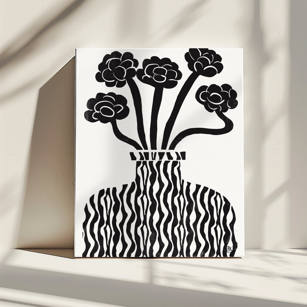 Vaas en bloemen 03 | Canvas