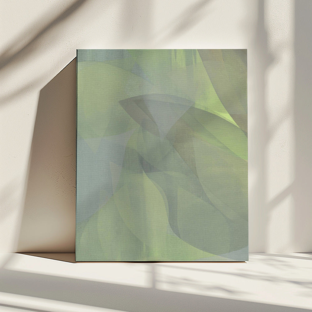 Zachte pastelbladeren 2 | Canvas