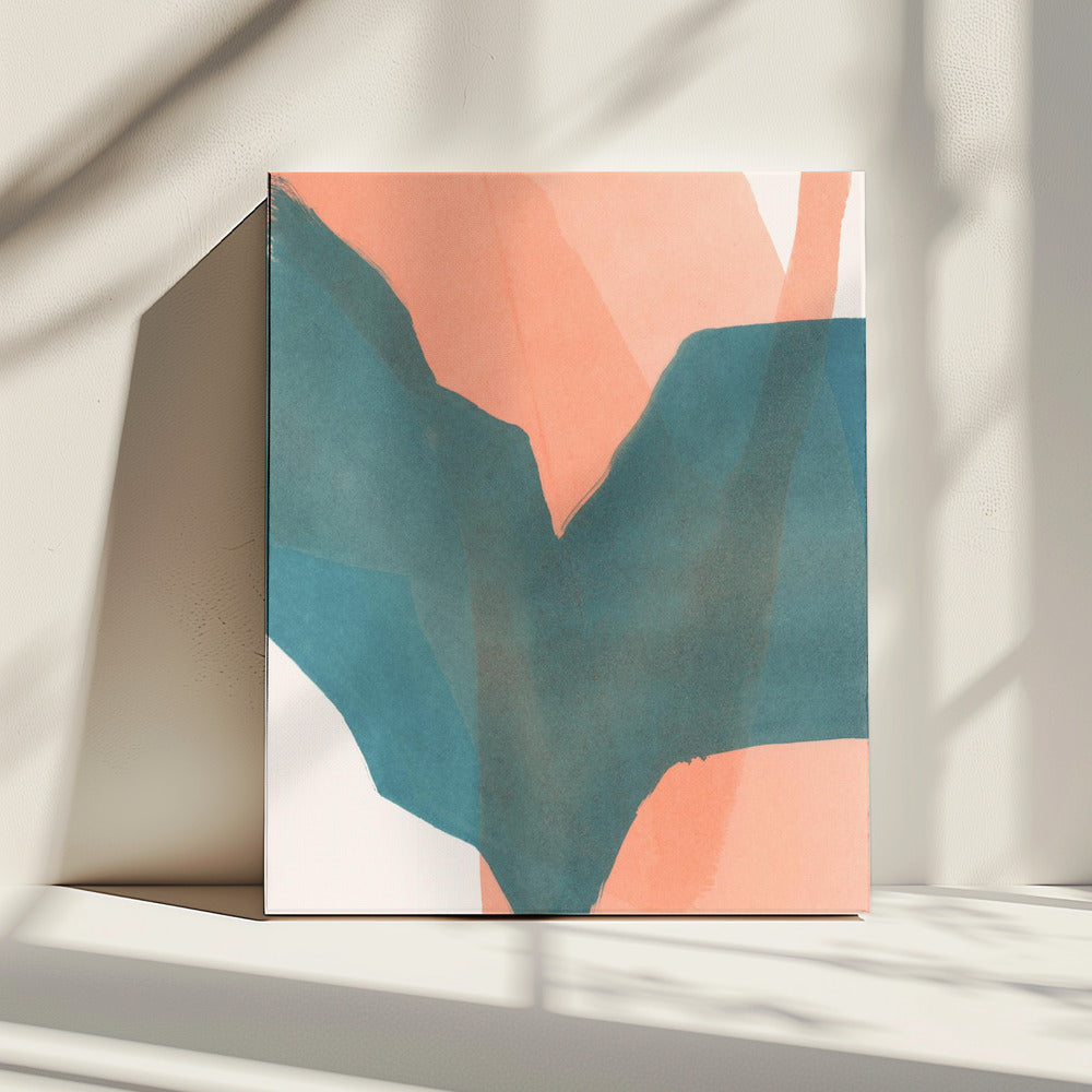 Abstract gedompeld landschap 1 | Canvas