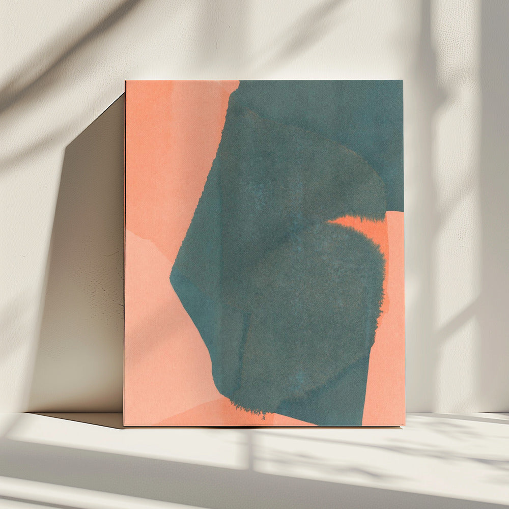 Abstract gedompeld landschap 2 | Canvas