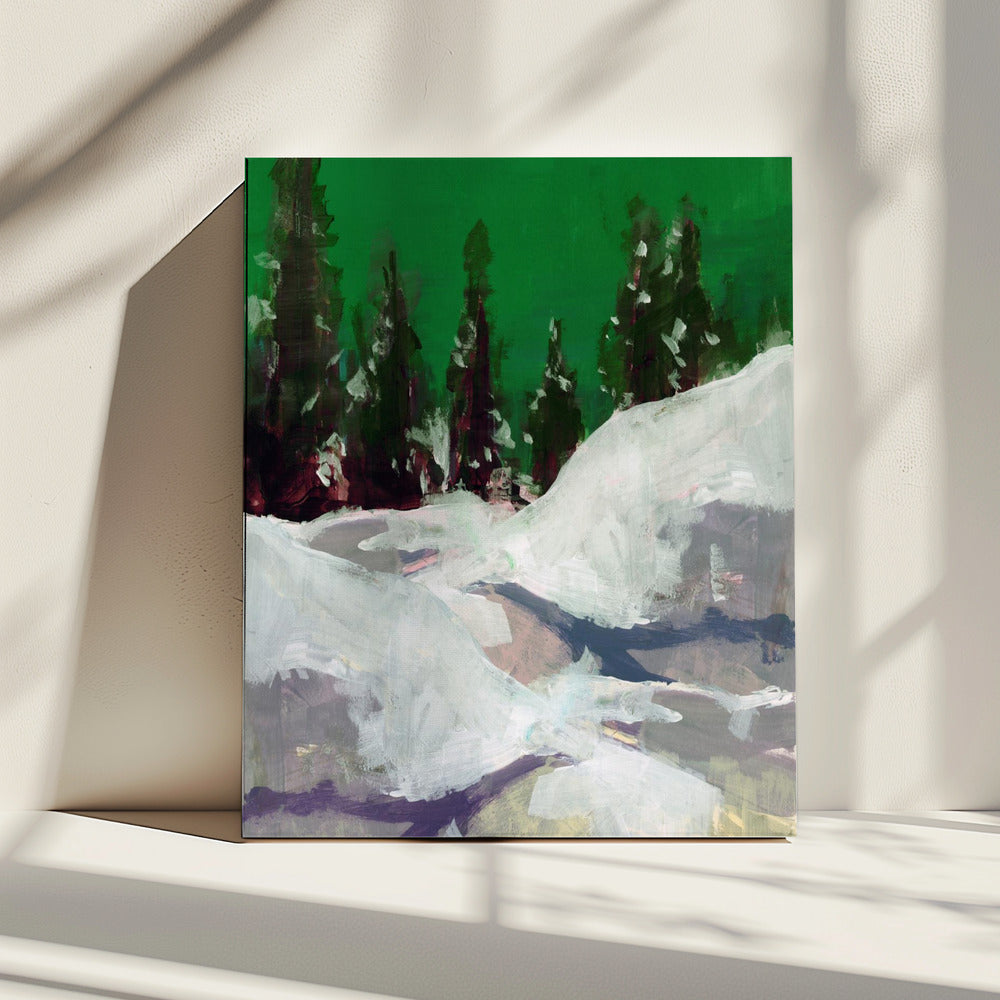 Wintertafereel in het bos 2 | Canvas