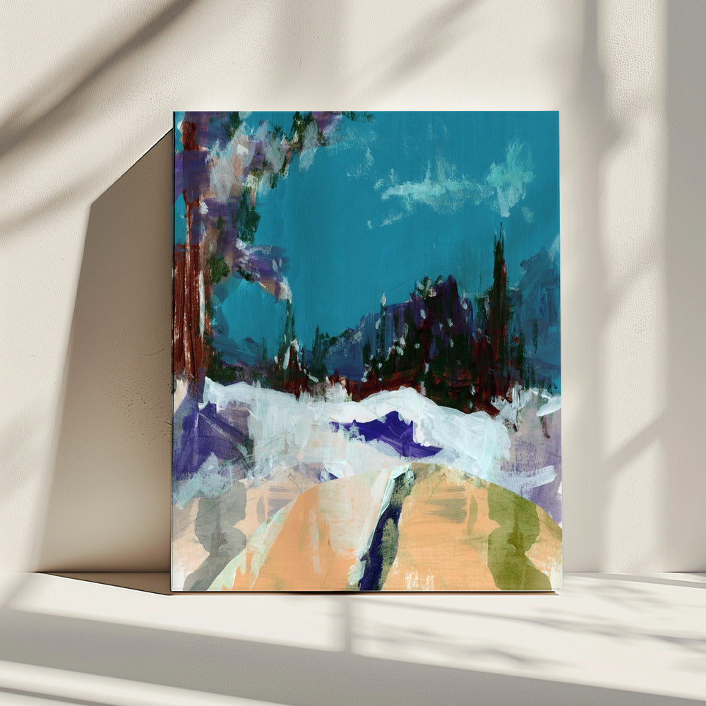 Wintertafereel in het bos 1 | Canvas