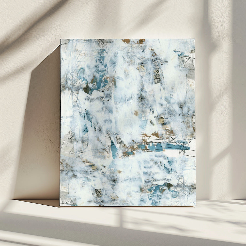 Abstracte Witte Mist 2 | Canvas