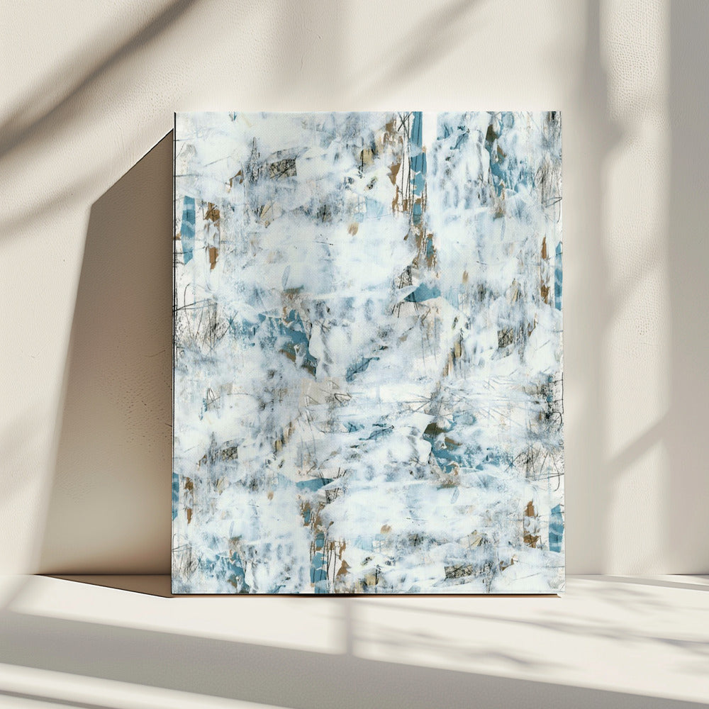 Abstracte Witte Mist 3 | Canvas