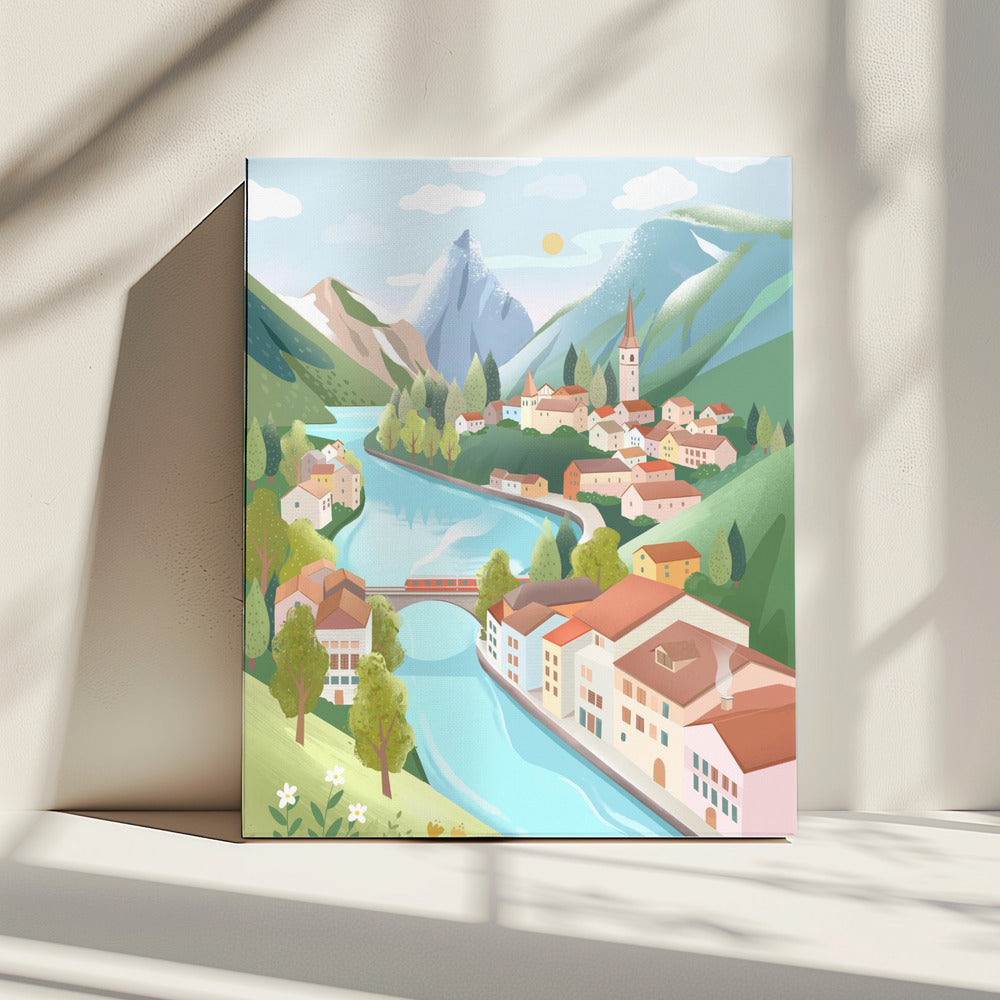 Zwitserse Alpen | Canvas