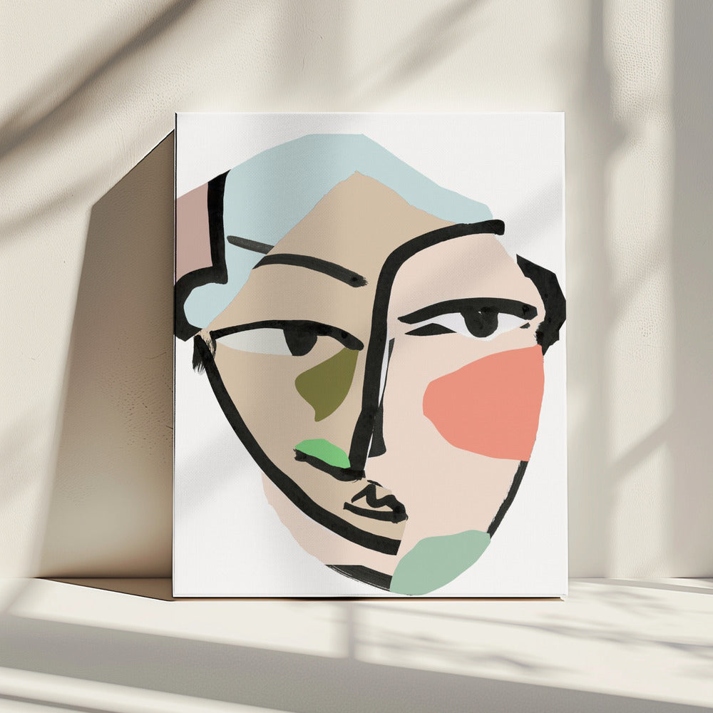 Visage No2 Kunstdruk | Canvas