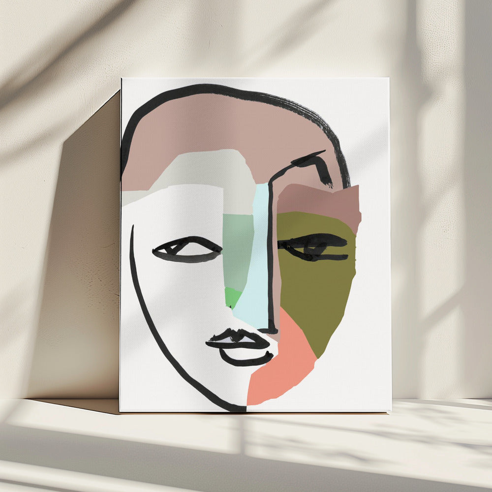 Visage No. 1 Kunstdruk | Canvas