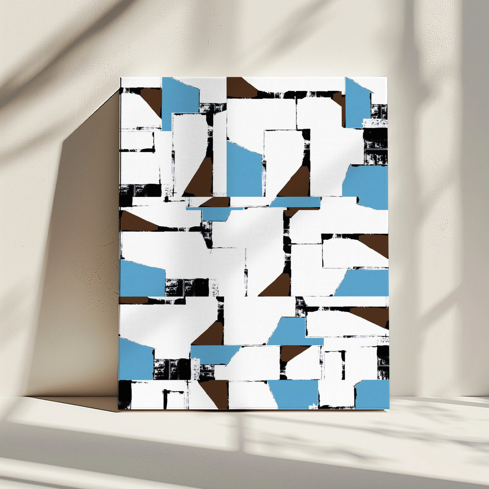 Abstracte neutrale geometrie nr. 3 | Canvas