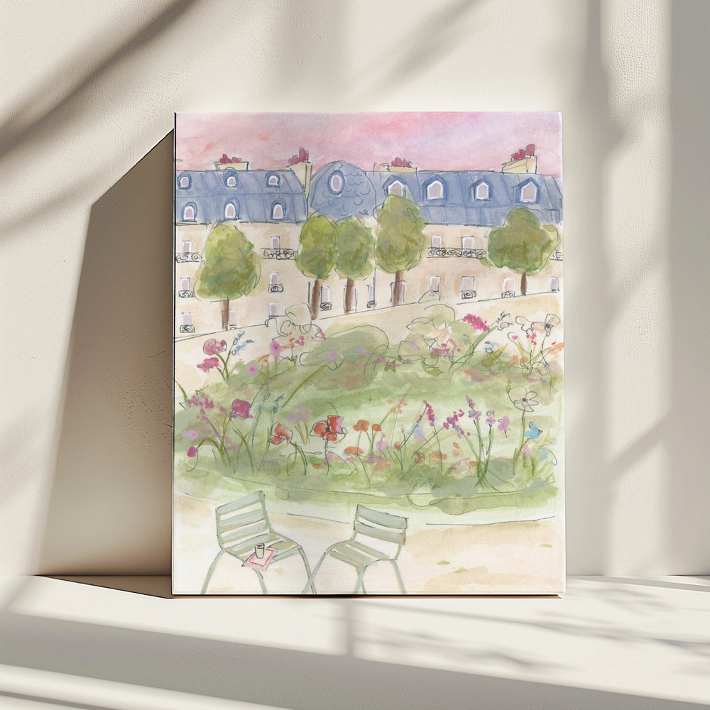 Parijse tuin | Canvas