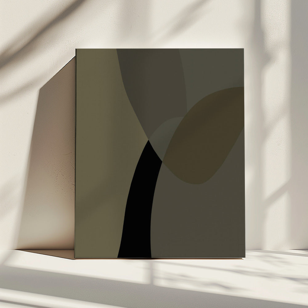 Abstracte neutrale vormen print 1 | Canvas