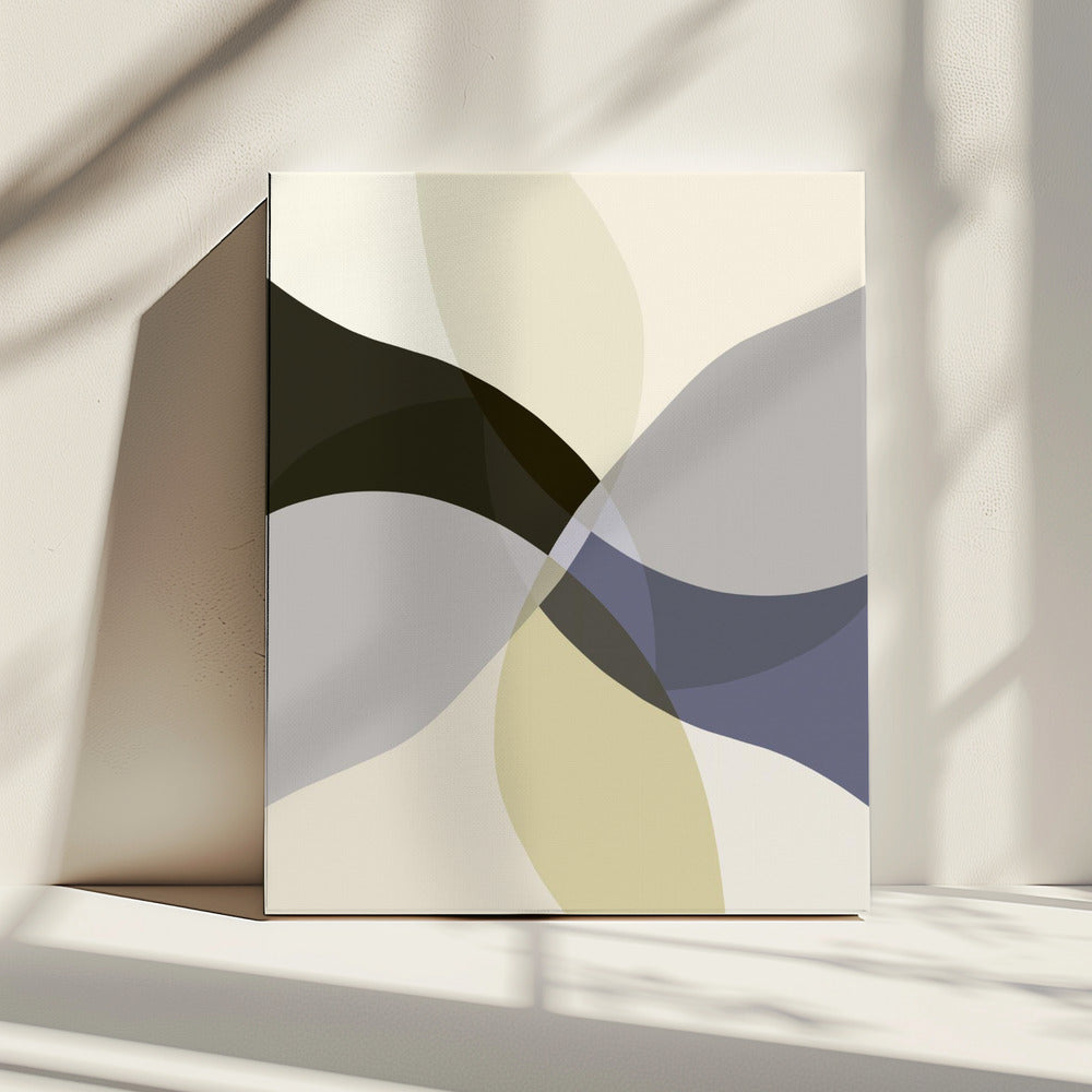 Abstracte neutrale vormen print 3 | Canvas