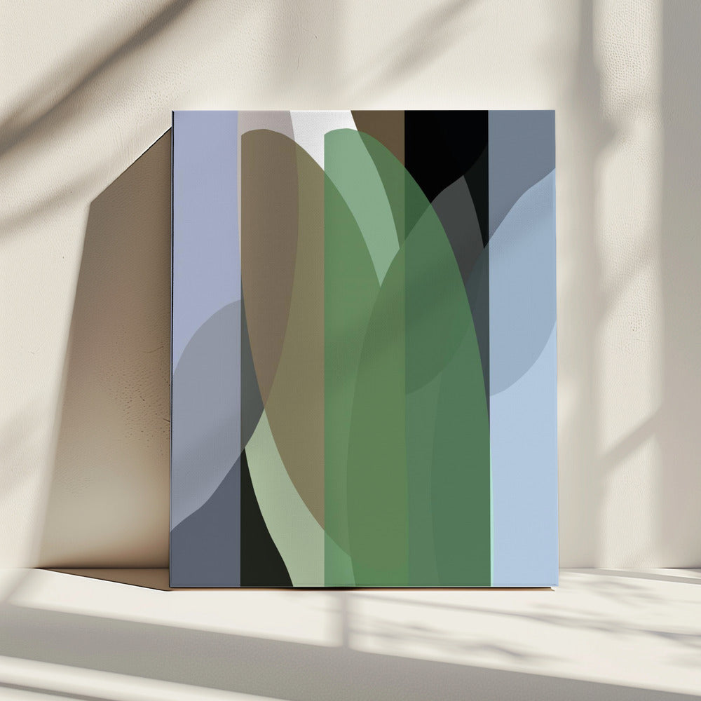 Abstracte vormen kunstdruk nr. 3 | Canvas