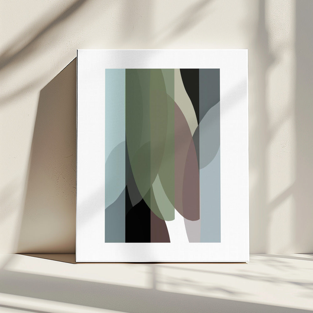 Abstracte vormen kunstdruk nr. 4 | Canvas