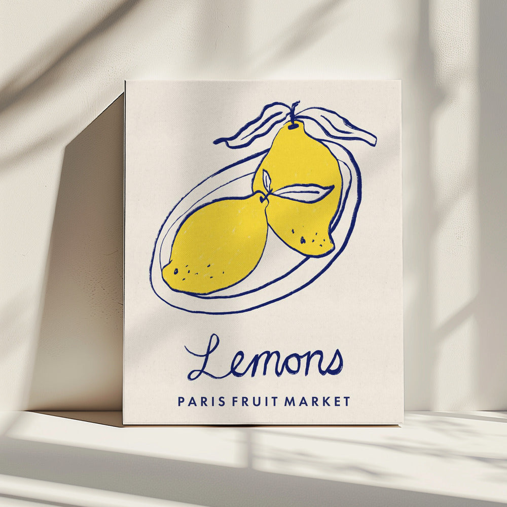Eetkunst - Citroenen Parijse fruitmarkt | Canvas