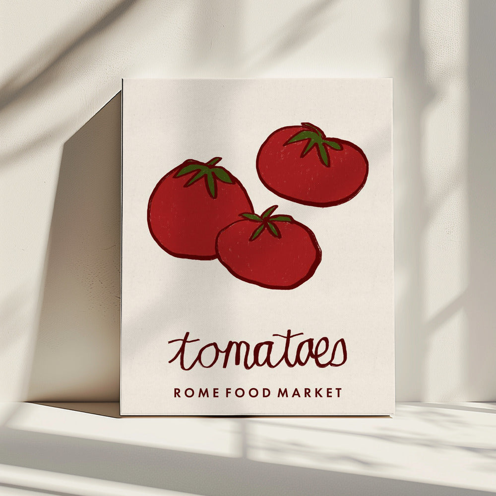 Eetkunst - Tomatenmarkt Rome | Canvas