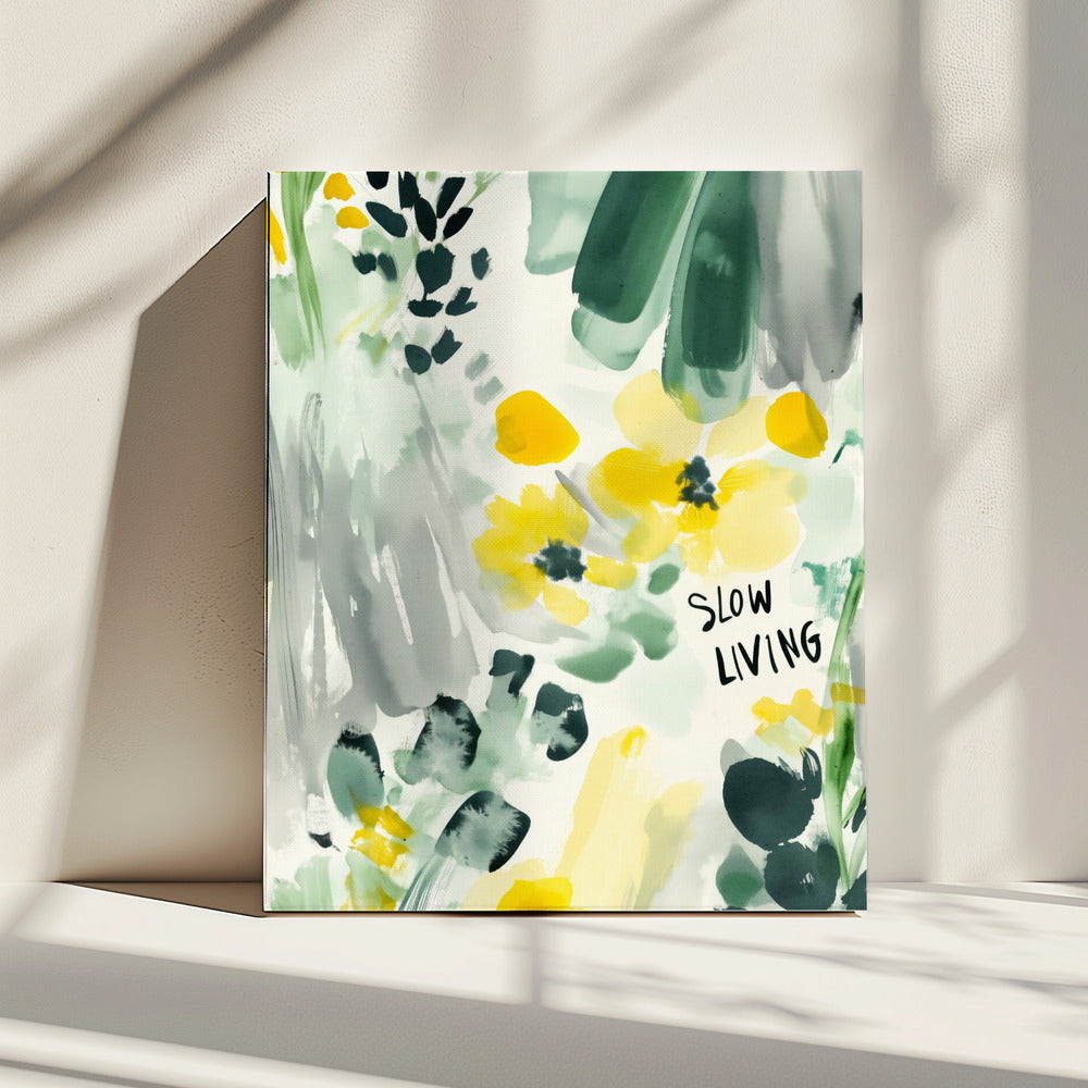 Serene bloemen | Canvas