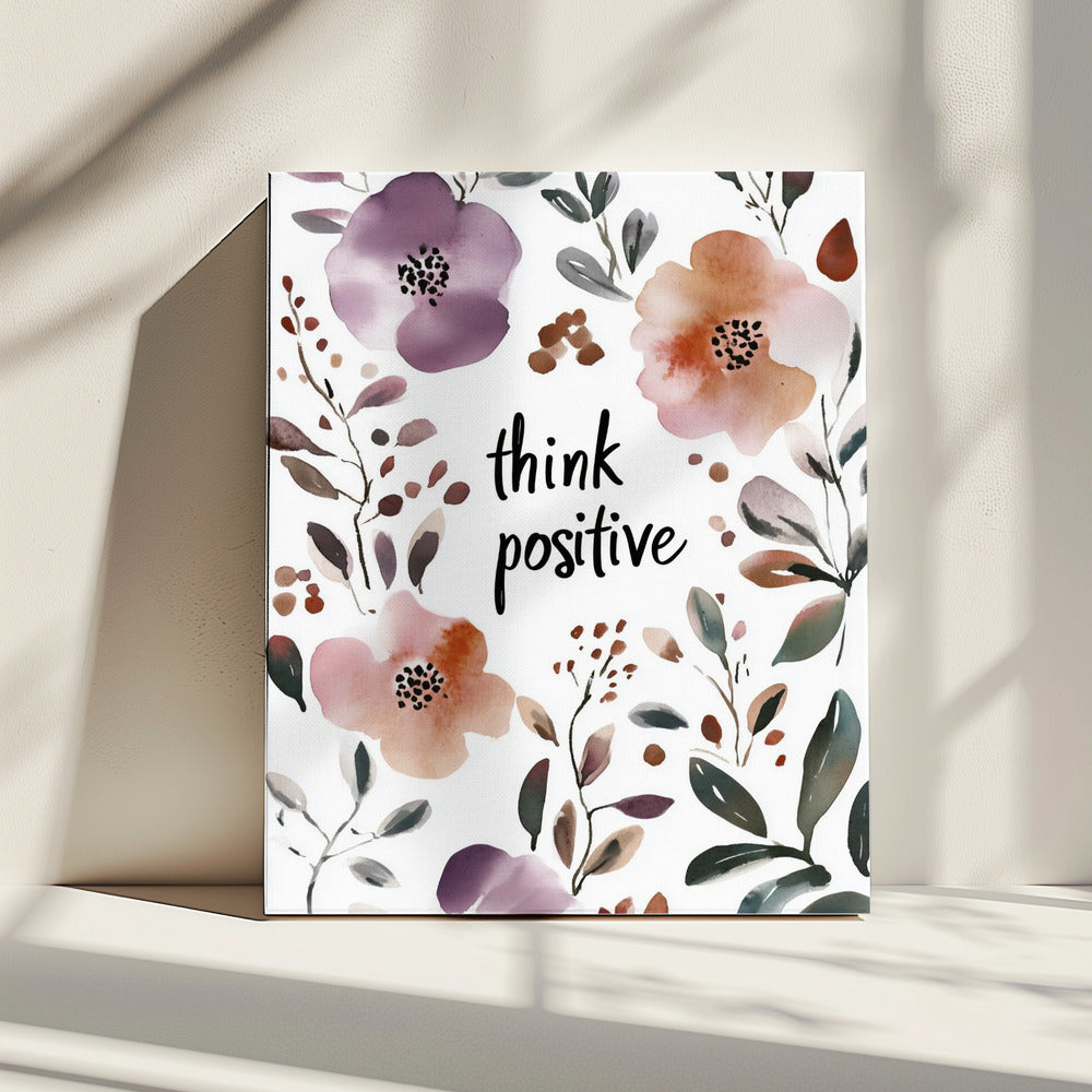 Bloemenpositiviteitsuitbarsting | Canvas