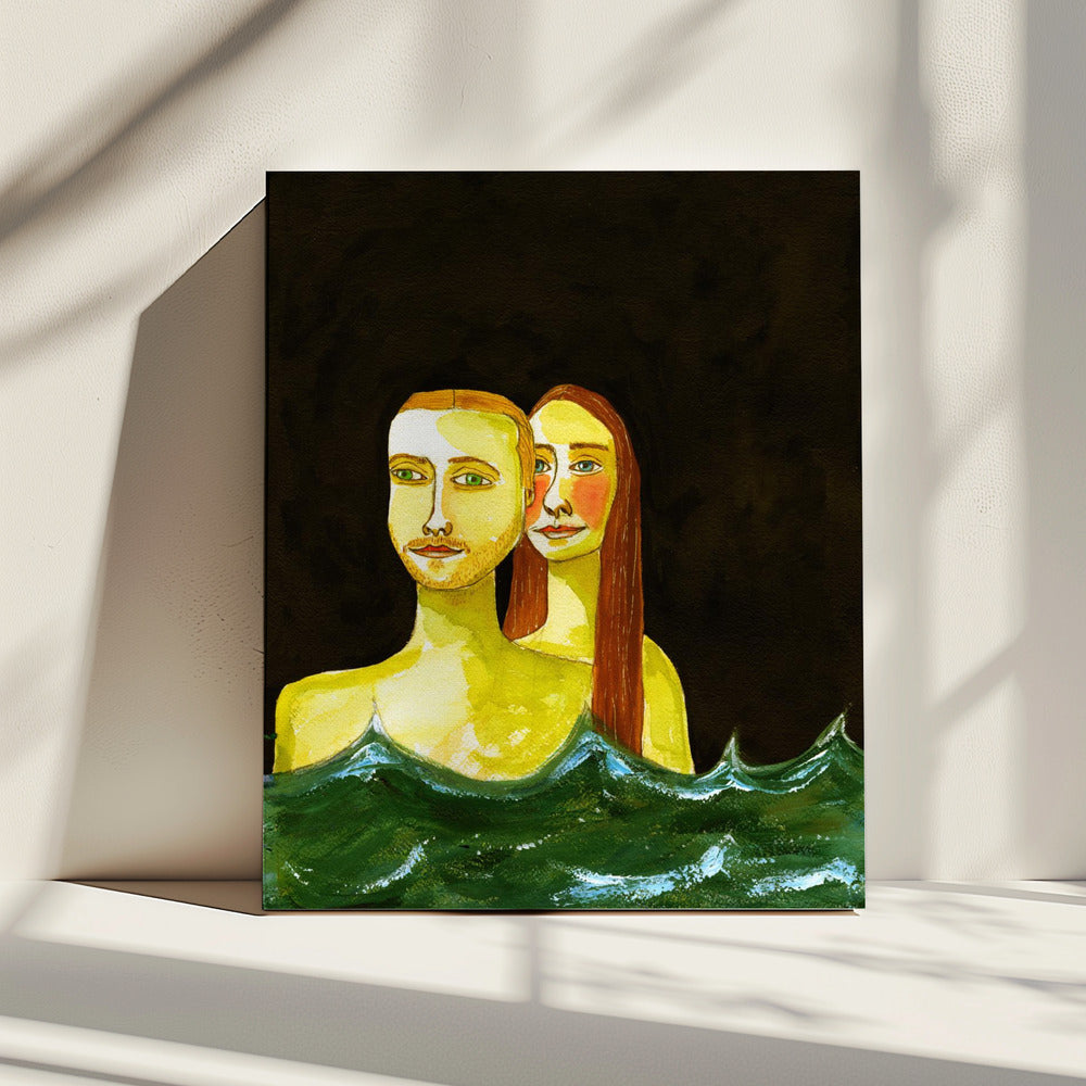 De zwemmers | Canvas