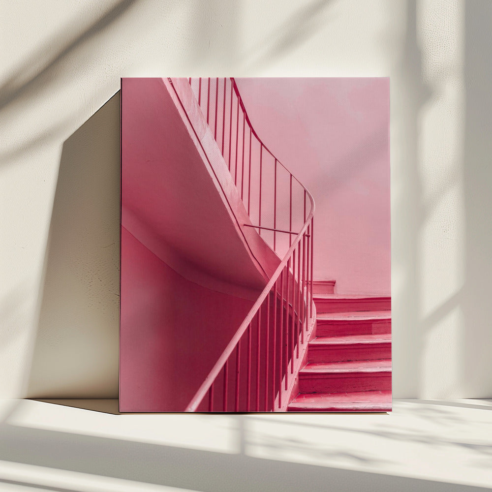 Plum Steps | Architectonisch minimalisme | Canvas