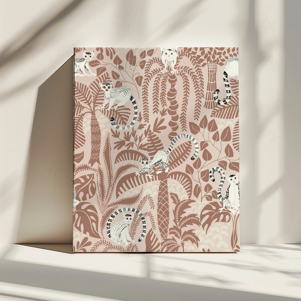 Jungle avontuur Mocha Mousse | Canvas