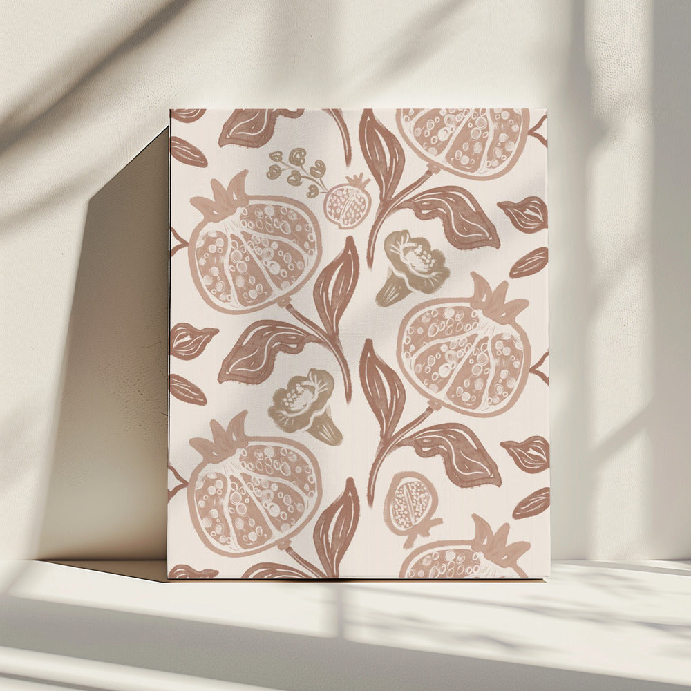 Granaatappelpatroon | Canvas