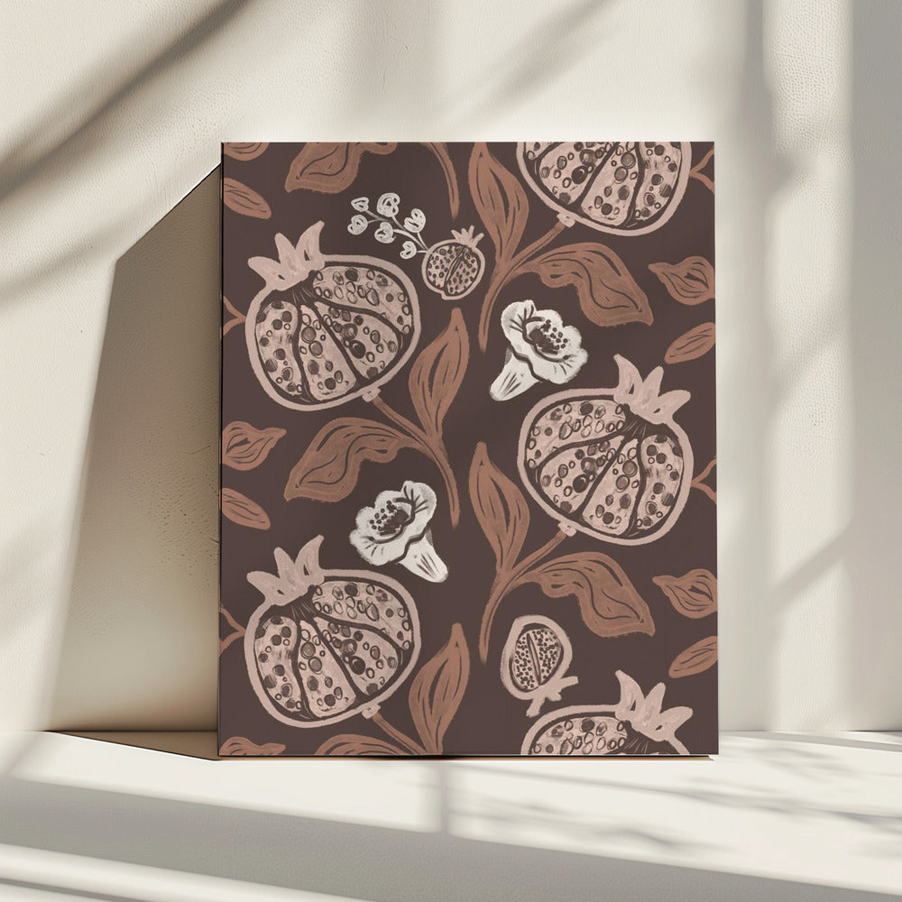 Granaatappelpatroon | Canvas