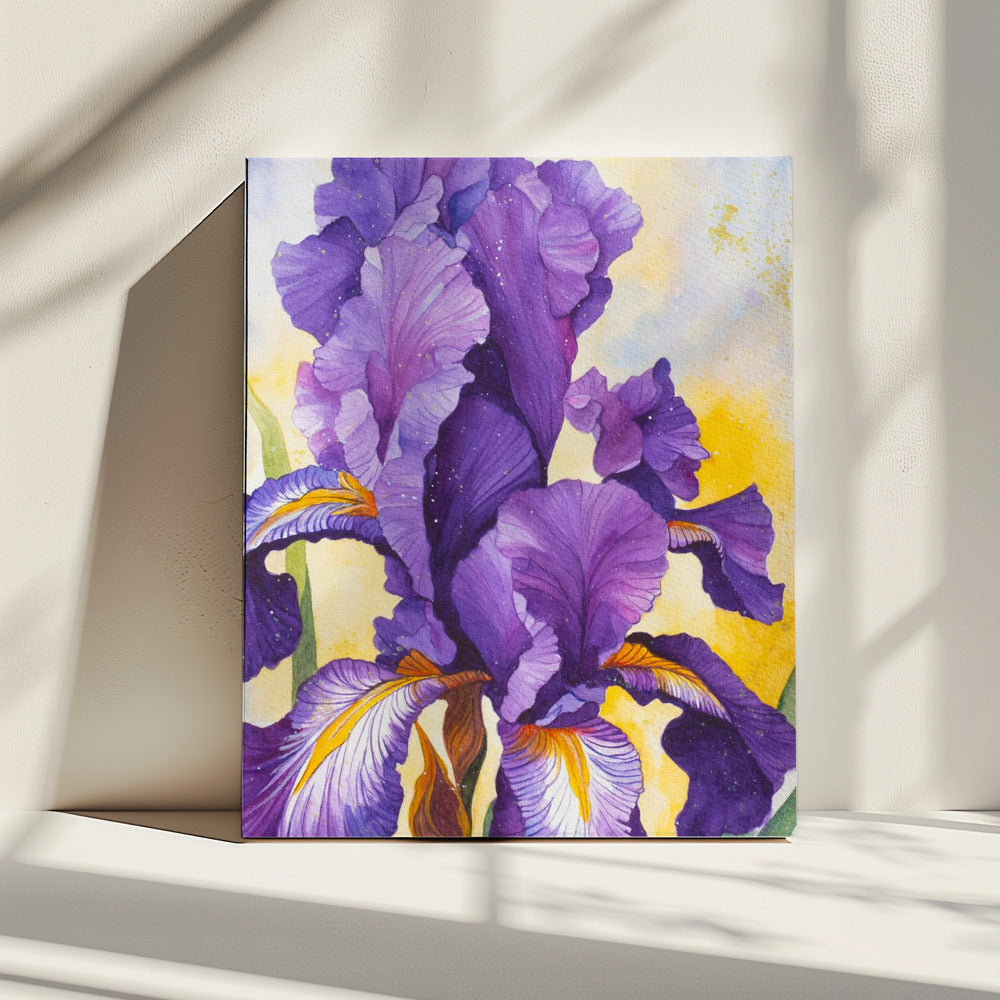 Iris aquarel | Canvas