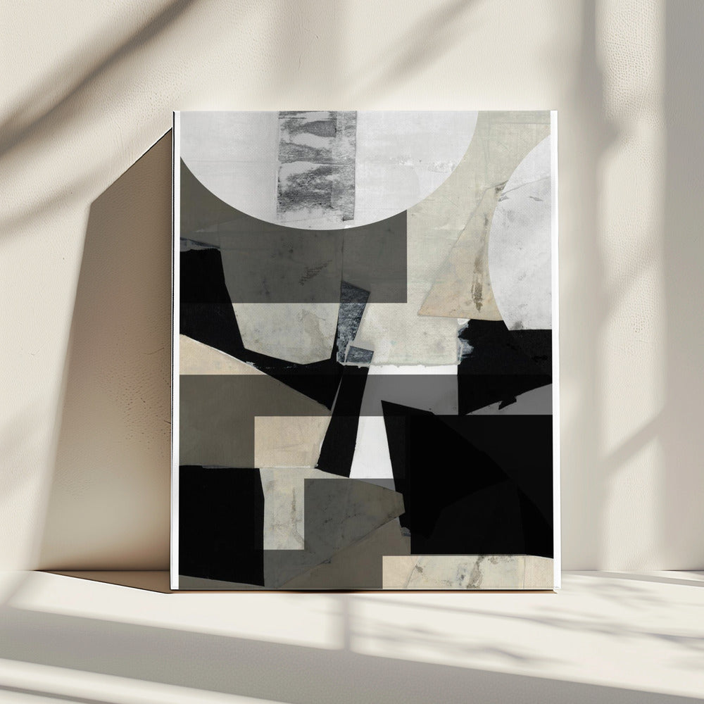 Monochrome compositie nr. 1 | Canvas