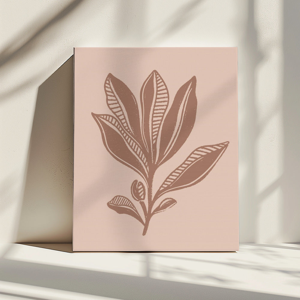 Mocha-gebladerte | Canvas
