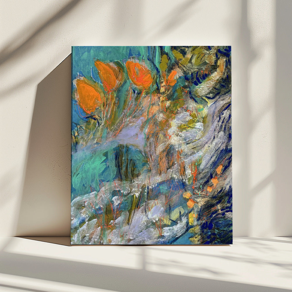 Levendige bloemendroom | Canvas