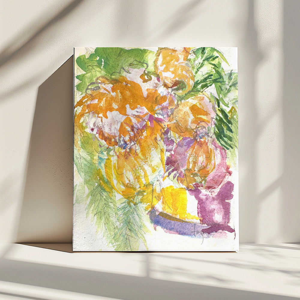 Passie van de orchideeënbloei | Canvas