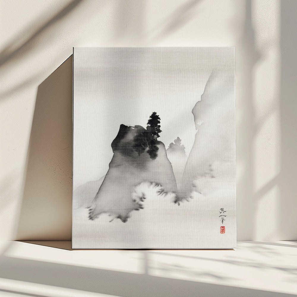 Mountains (right From the Triptych Three Evening Scenes) (19th Century) | Canvas