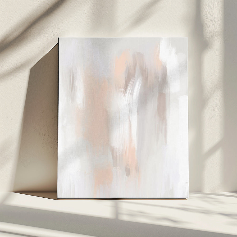 Zachte neutrale tinten met delicate penseelstreken | Canvas