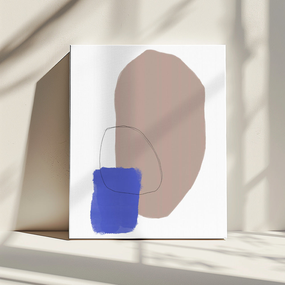 Organische vormen en aardse tinten | Canvas