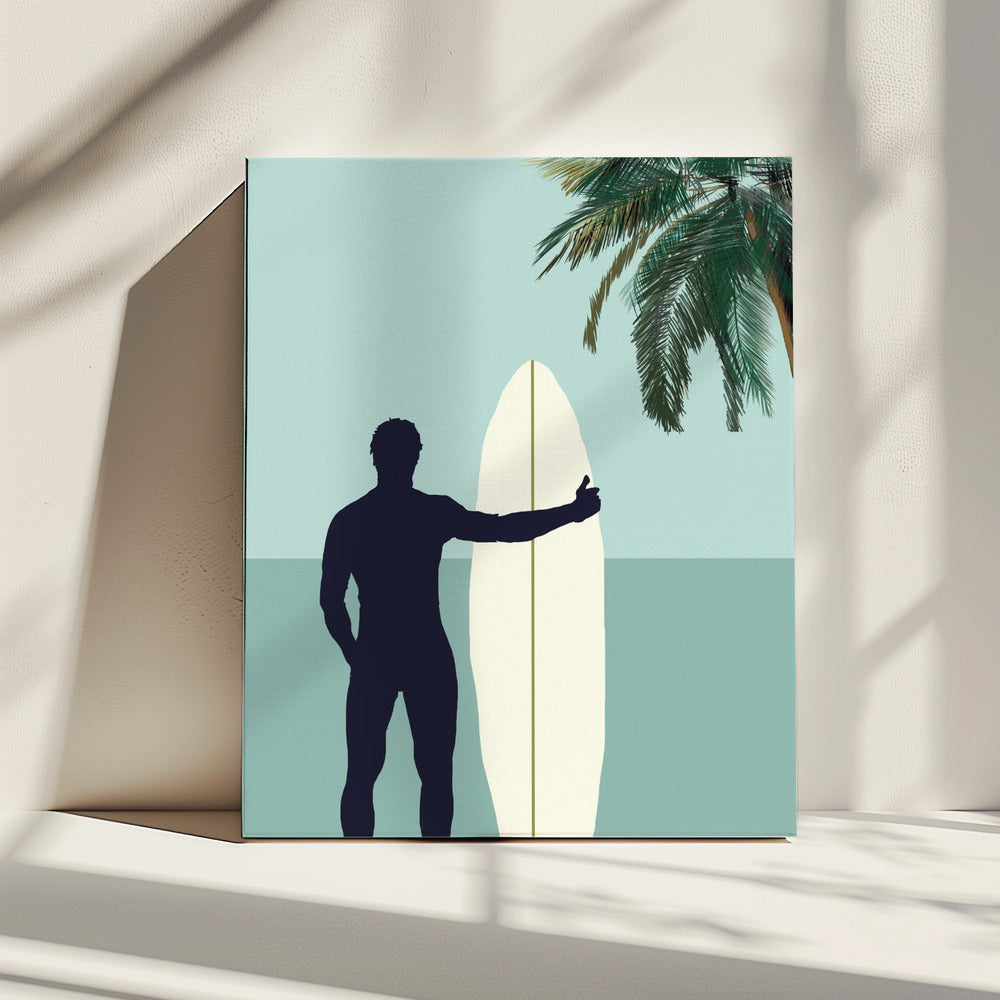 Surf Blauw 1 | Canvas