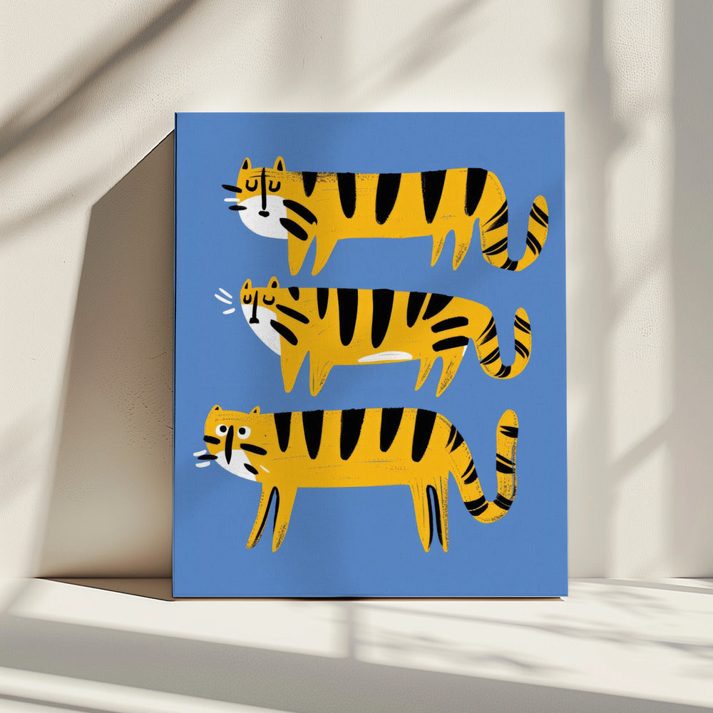 Tijger Trio Parade | Canvas