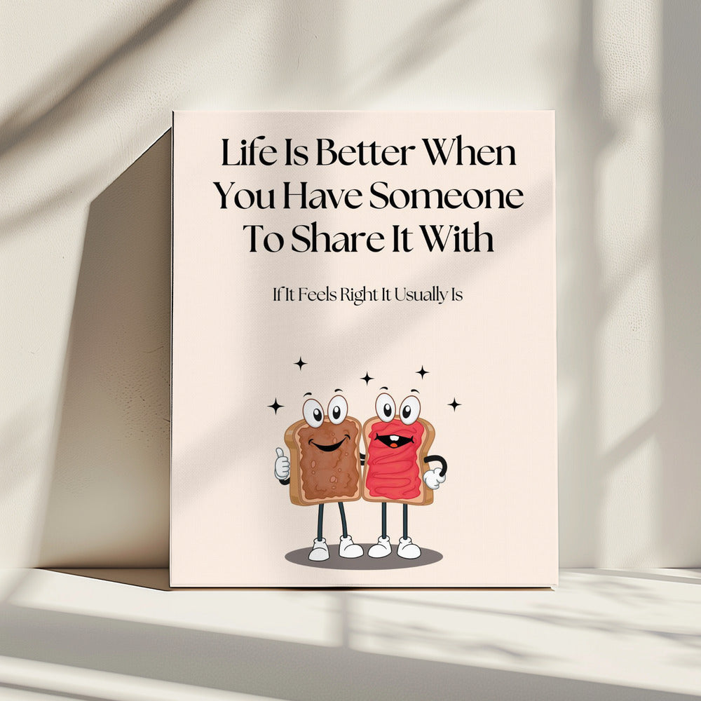 Cartoon Toast Met Jam | Canvas